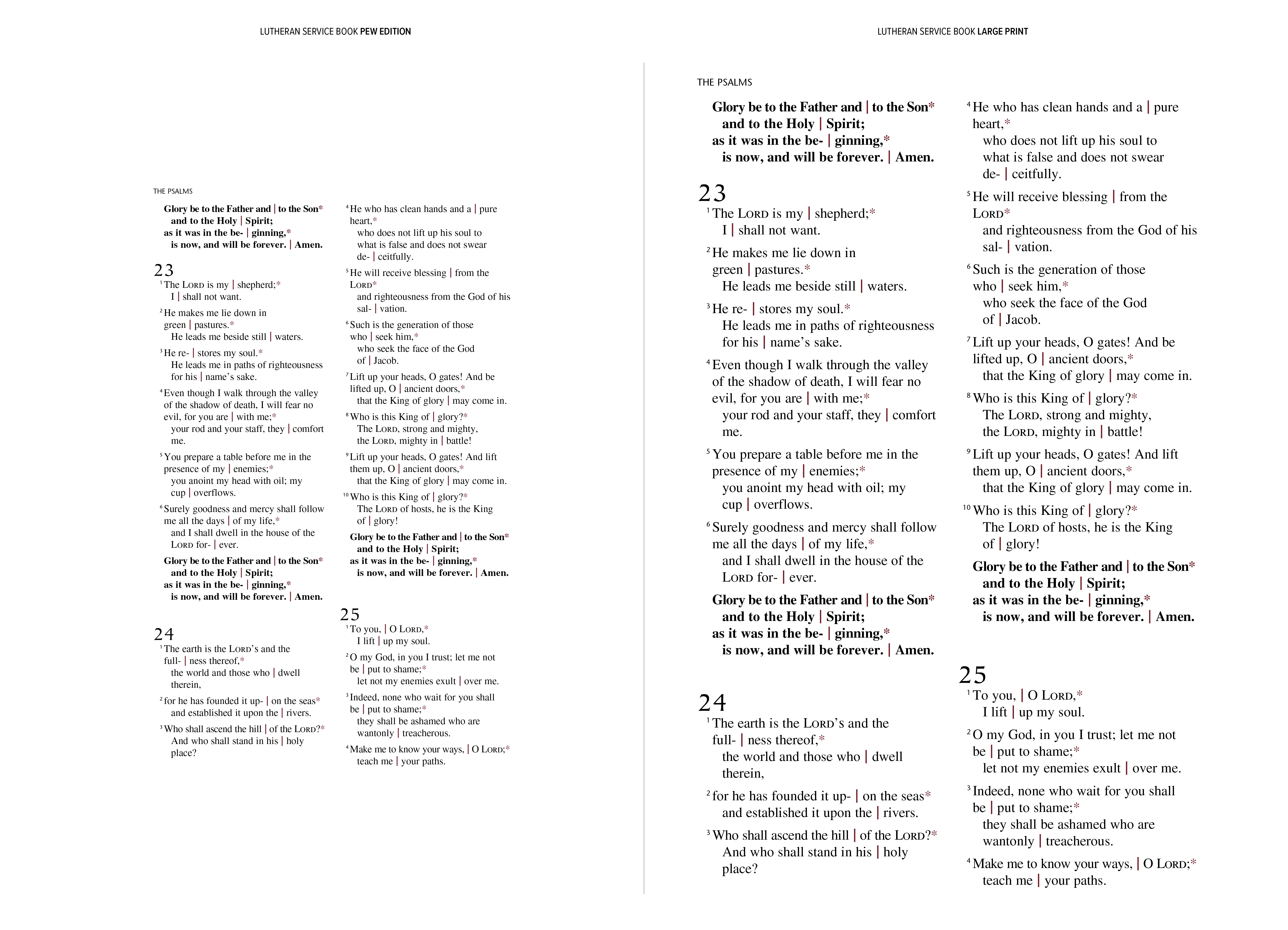 Lutheran Service Book Large Print Lutheran Service Book Large Print